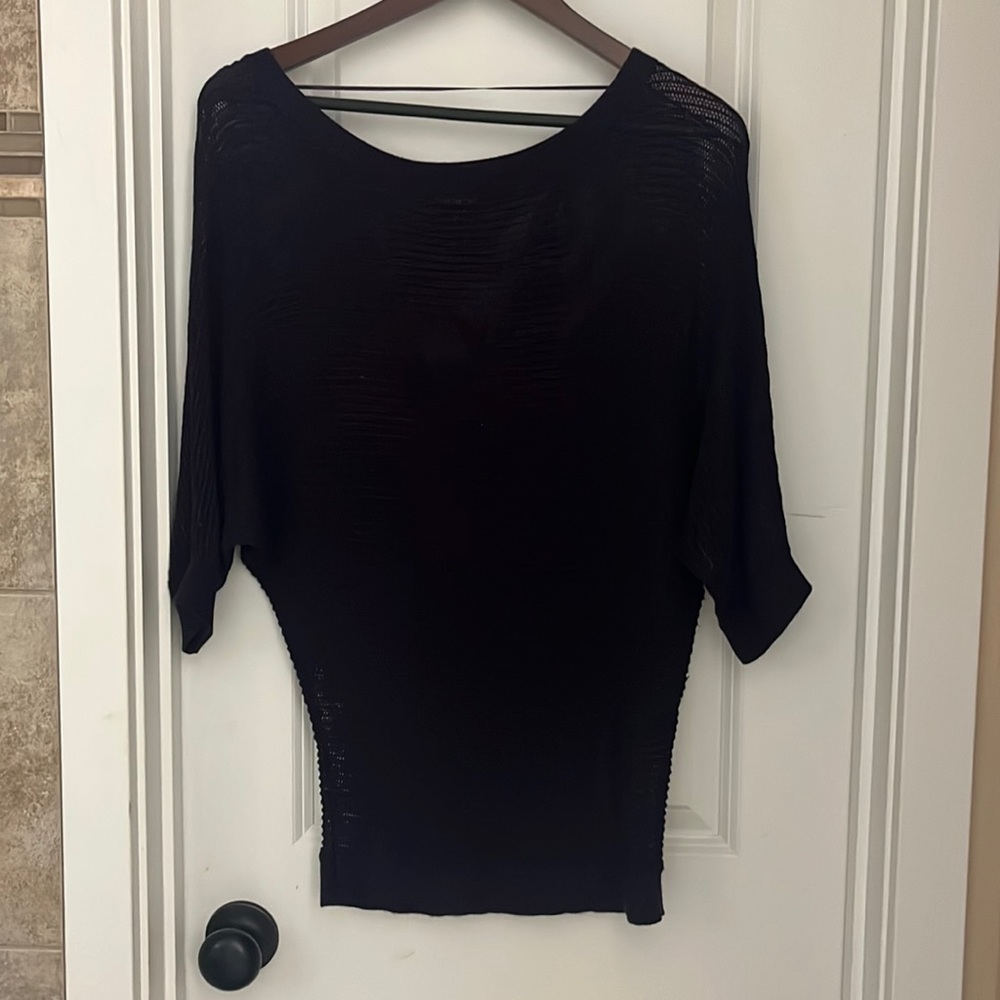 Express Purple sparkly 3/4 sleeve shirt